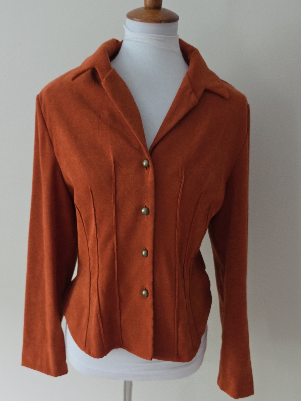 Miss Dorby Rust Blazers Jacket